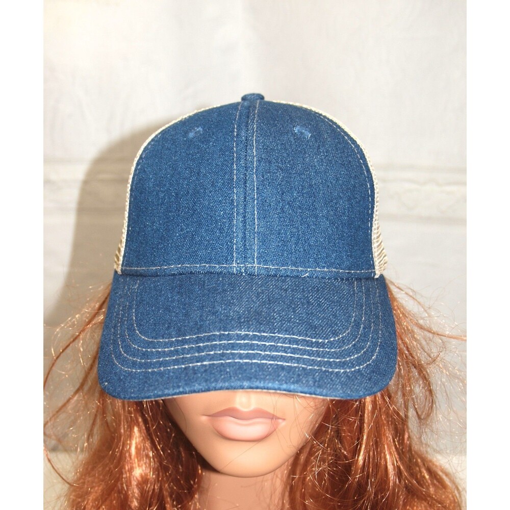 Wear Guard Denim Hat Mesh Rear Unisex Adult NEW Baseball Cap
